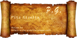Pitz Gizella névjegykártya
